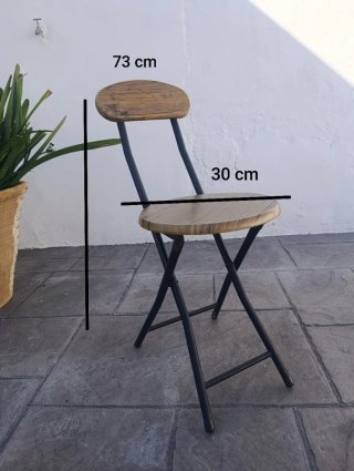 2 Sedie pieghevoli strette