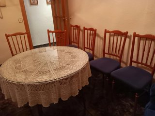 Mesa Camilla con 6 Sillas