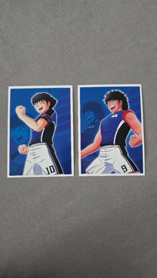 2 Cartoline promozionali di Captain Tsubasa per il gioco II