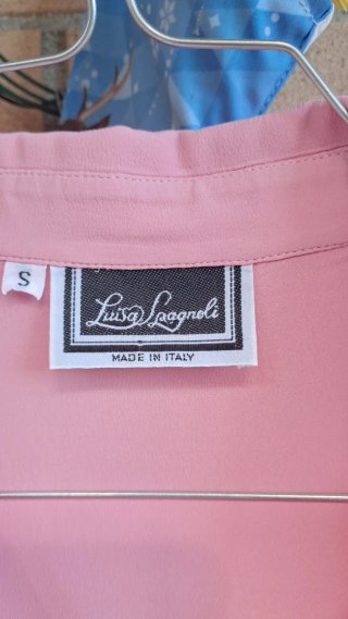 Camicia rosa in seta