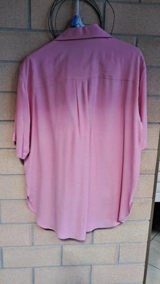 Camicia rosa in seta