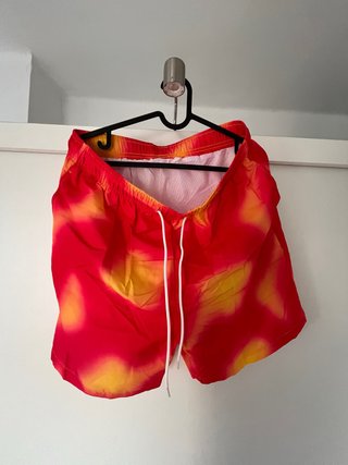 Bañador Hombre Talla 40 Naranja y Rojo