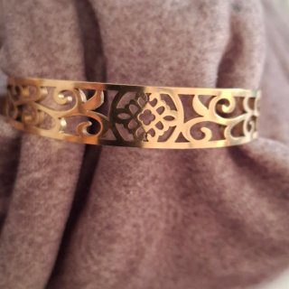 Brazalete Acero Inoxidable Diseño Calado