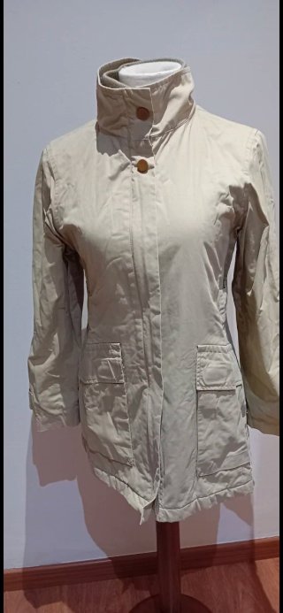 Abrigo mujer beige