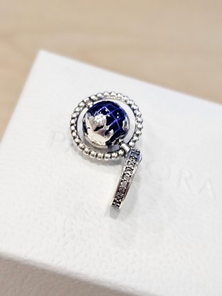 Charm Colgante Mundo Giratorio Globo Terráqueo