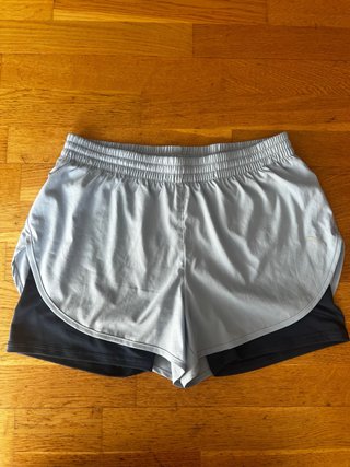 Puma Shorts Deportivos Mujer  Azul claro con azul