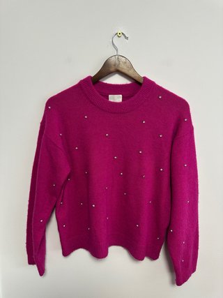 Jersey Fucsia con Brillantes H&M Talla XS