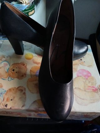 Zapatos de piel negros Talla 39