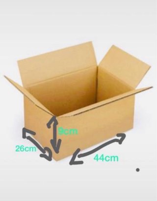 Pack 20 Cajas de cartón 44x26x9cm