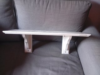 Estantería de Pared de Madera Blanca