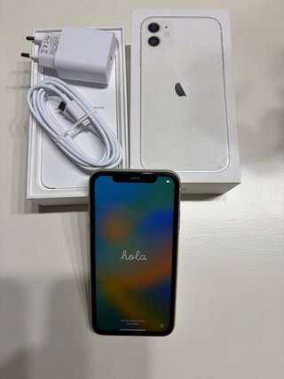 iPhone 11 Blanco 64GB con caja y cargador