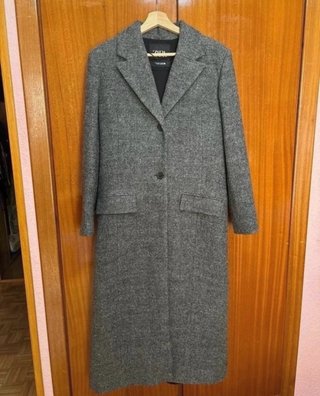 Abrigo Lana Zara Gris Talla M