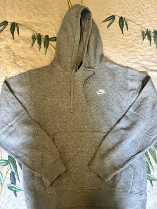 Sudadera con capucha Nike gris talla S
