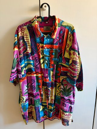 Camisa Vintage Estampada Talla XL