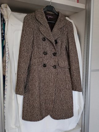 Abrigo de chica tweed