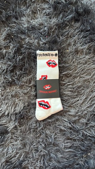 Calcetines Chrome Hearts Boca Roja Talla Única
