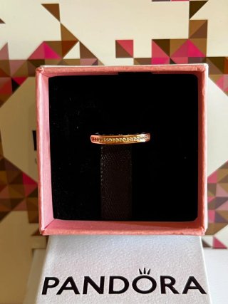 Anillo Eternity Pavé Pandora Oro Rosa
