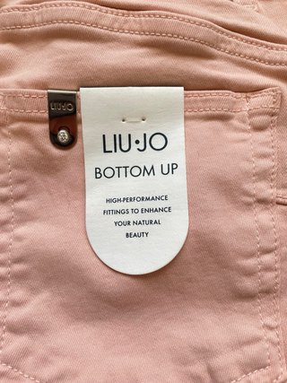 Pantaloni Liu Jo donna rosa con strass Nuovi