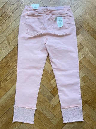 Pantaloni Liu Jo donna rosa con strass Nuovi