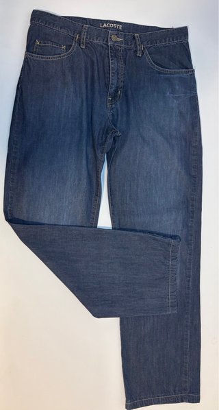 Lacoste Jeans Hombre Azules Rectos Talla 42.