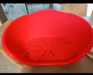 Cuccia per cani/gatti rossa