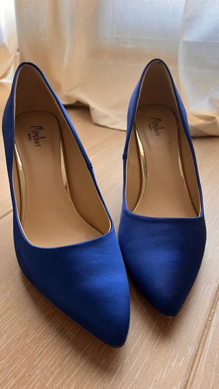 Zapatos de tacón azul Menbur