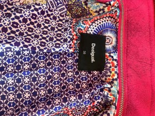 Chaqueta Cazadora Biker Desigual Rojo Talla 38
