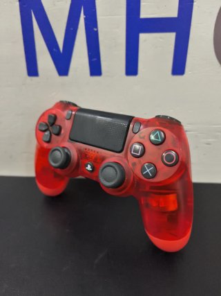 Controller PS4 Rosso Trasparente Originale Senza Fili