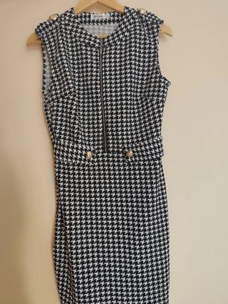 Vestido Mujer Negro y Blanco