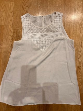 Camisa sin mangas Promod blanca