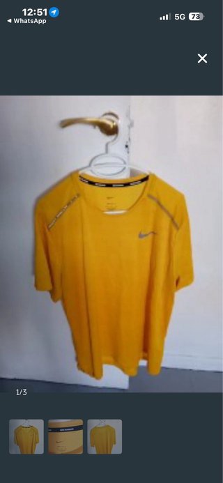 Camiseta Nike Amarilla Deportiva