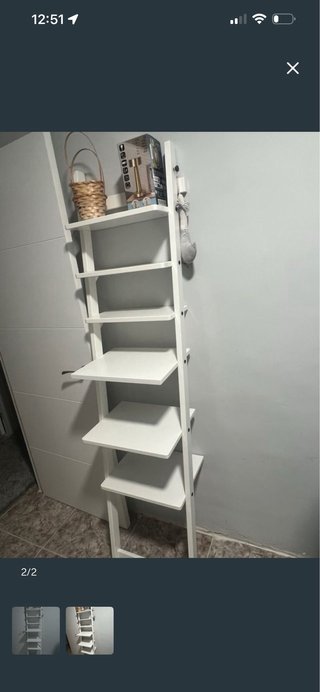 Estantería Escalera Blanca