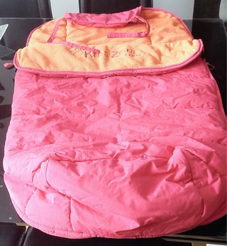 Saco para silla de paseo rosa y naranja