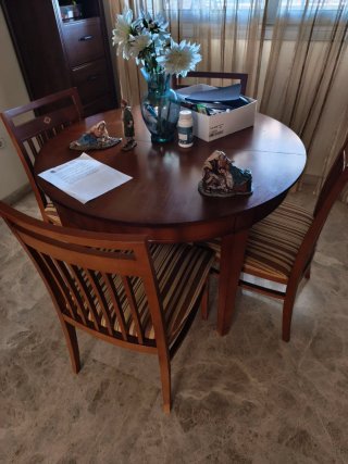 Mesa de Comedor Extensible de Madera