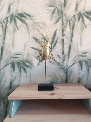 Colgador Joyas Escarabajo Dorado