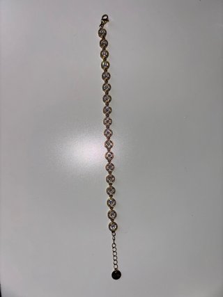 Pulsera acero inoxidable con brillantes