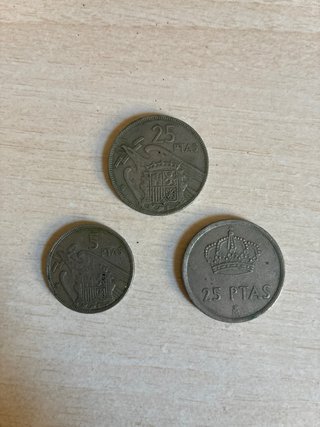 Lote 3 Monedas Pesetas España