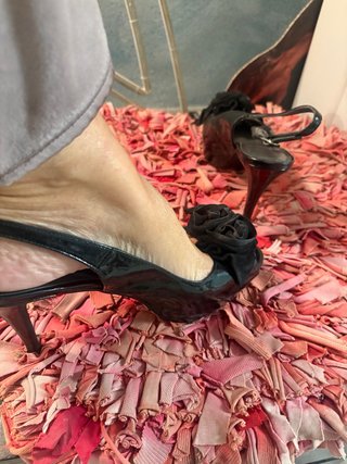 Zapatos de fiesta negros tacón