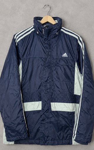 Adidas Vintage Track Jacket Navy Blue Y2K 90s