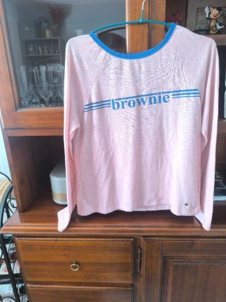 Camiseta Brownie rosa talla XS