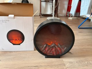 Chimenea decorativa efecto fuego