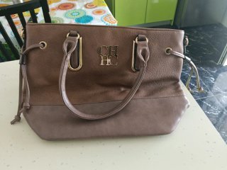 Bolso CH Carolina Herrera Marrón y Morado
