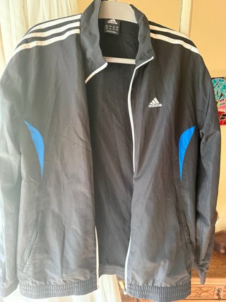 Chaqueta Adidas Negra y Azul