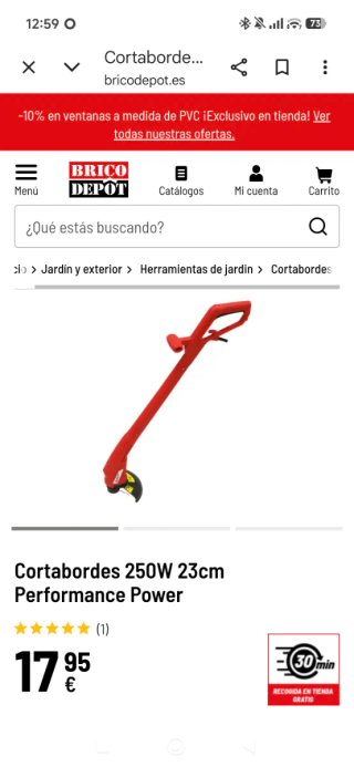 Cortabordes Eléctrico Performance Power 250W