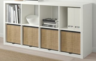 Estantería IKEA KALLAX con 4 cestas GNABBAS