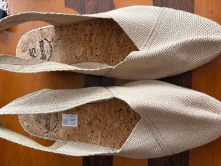 Sandalias/alpargatas de esparto beige Besma T41