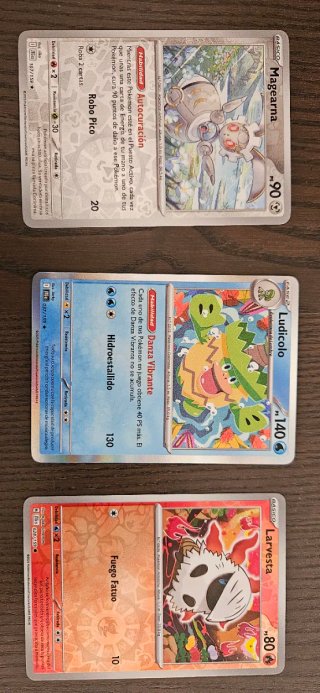 Lote de 3 Cartas Pokémon