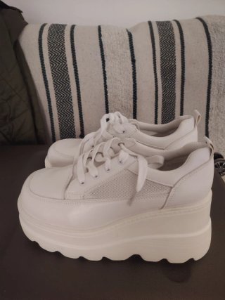 Zapatillas de Plataforma Blancas