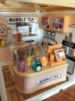 Tienda de Bubble Tea en miniatura