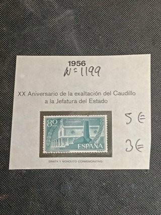 Sello España 1956 Exaltación del Caudillo